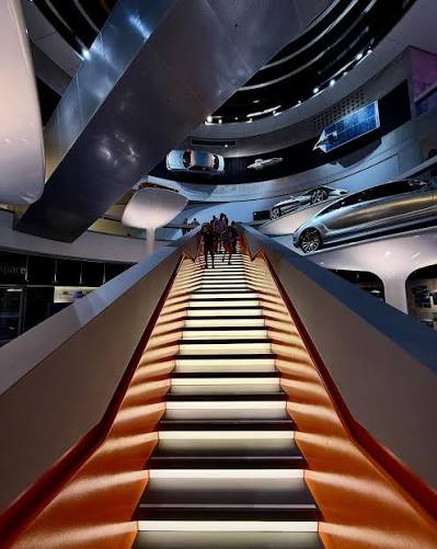 Mercedes-Benz Museum, Μουσείο Mercedes, Στουτγκάρδη, ιστορία αυτοκίνησης, αυτοκίνηση, Ιαματικά Ταξίδια, Κωνσταντίνος Βαϊτσαράς, ΙΑΜΑΤΟΓΡΑΦΙΑ, Bad am Viadukt, Bietigheim-Bissingen, ιαματικά λουτρά, ταξίδια στη Γερμανία, πολιτισμός, τεχνολογία, καινοτομία, ευεξία, σάουνα, ατμόλουτρο, Textile Free